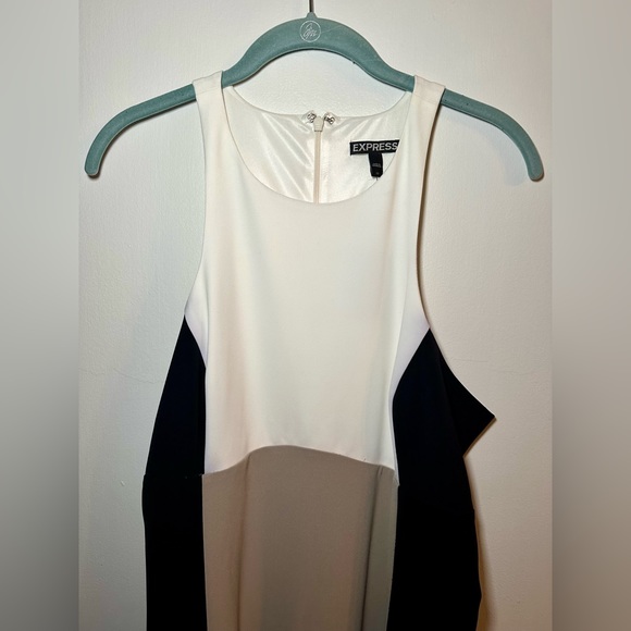NWT Express bodycon color blocking dress size 12 - Picture 2 of 12